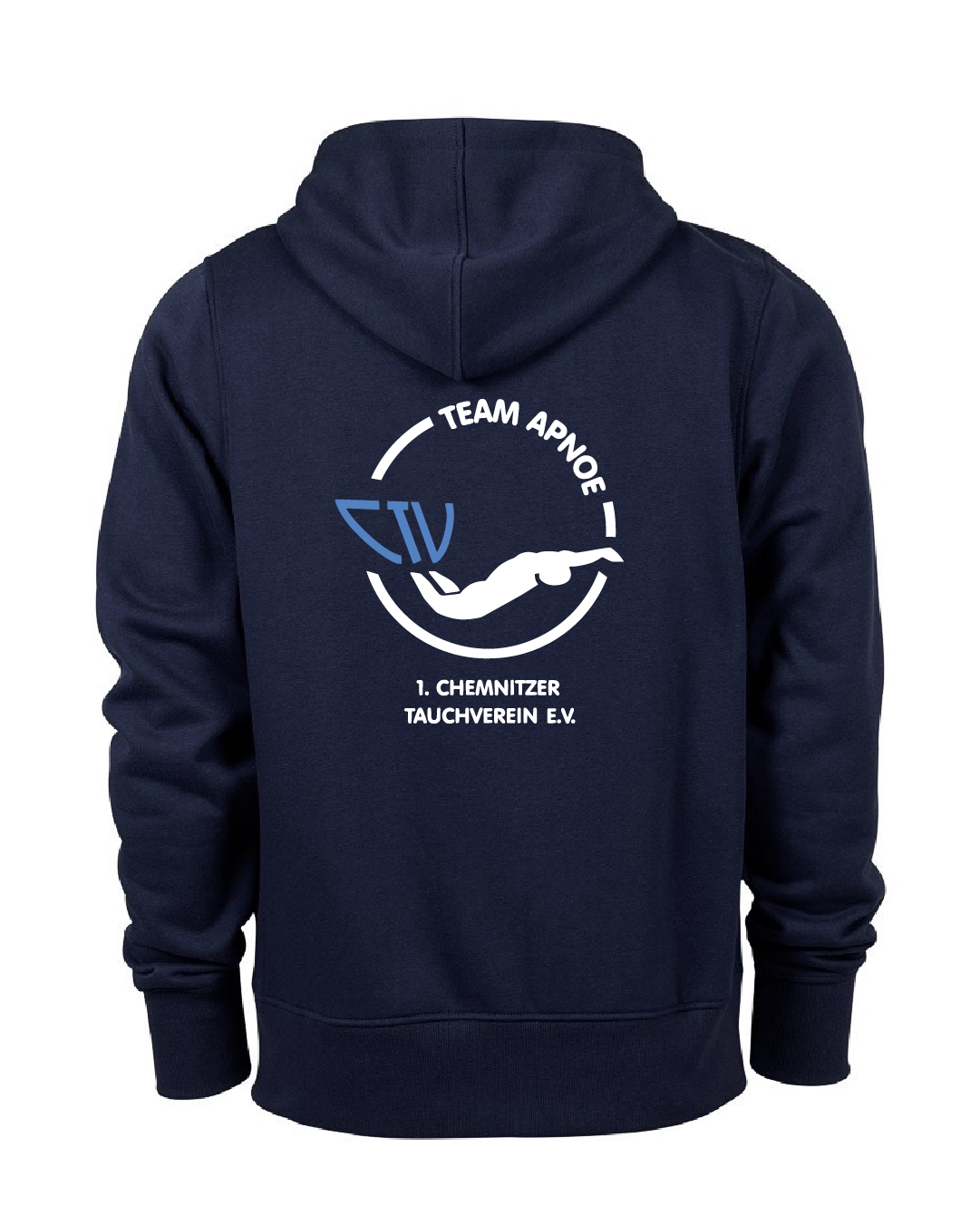 Team Apnoe Teamhoodie, Herren & Kids | 1. Chemnitzer Tauchverein