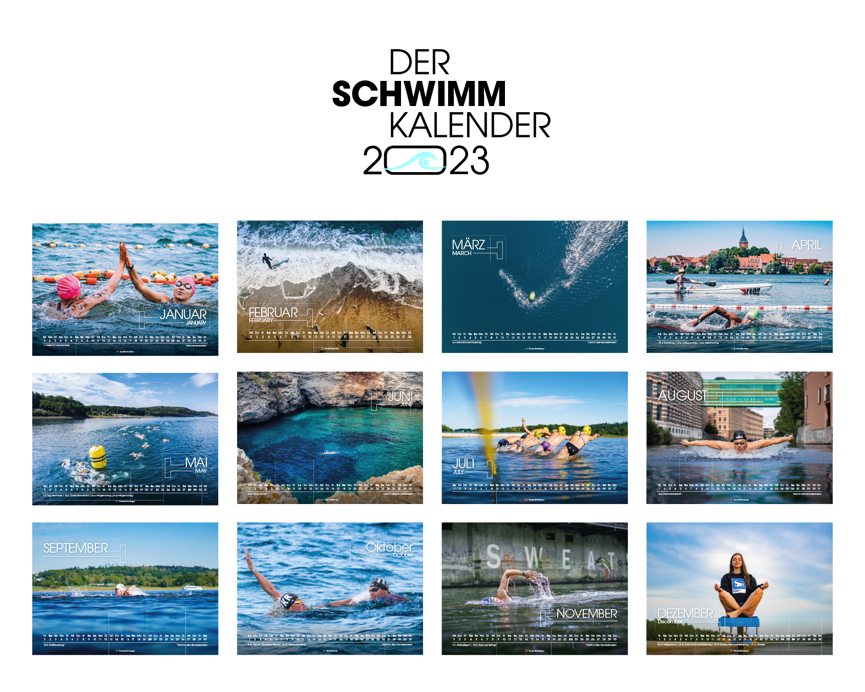 Der Schwimm-Kalender 2023 - Limitierte Auflage!