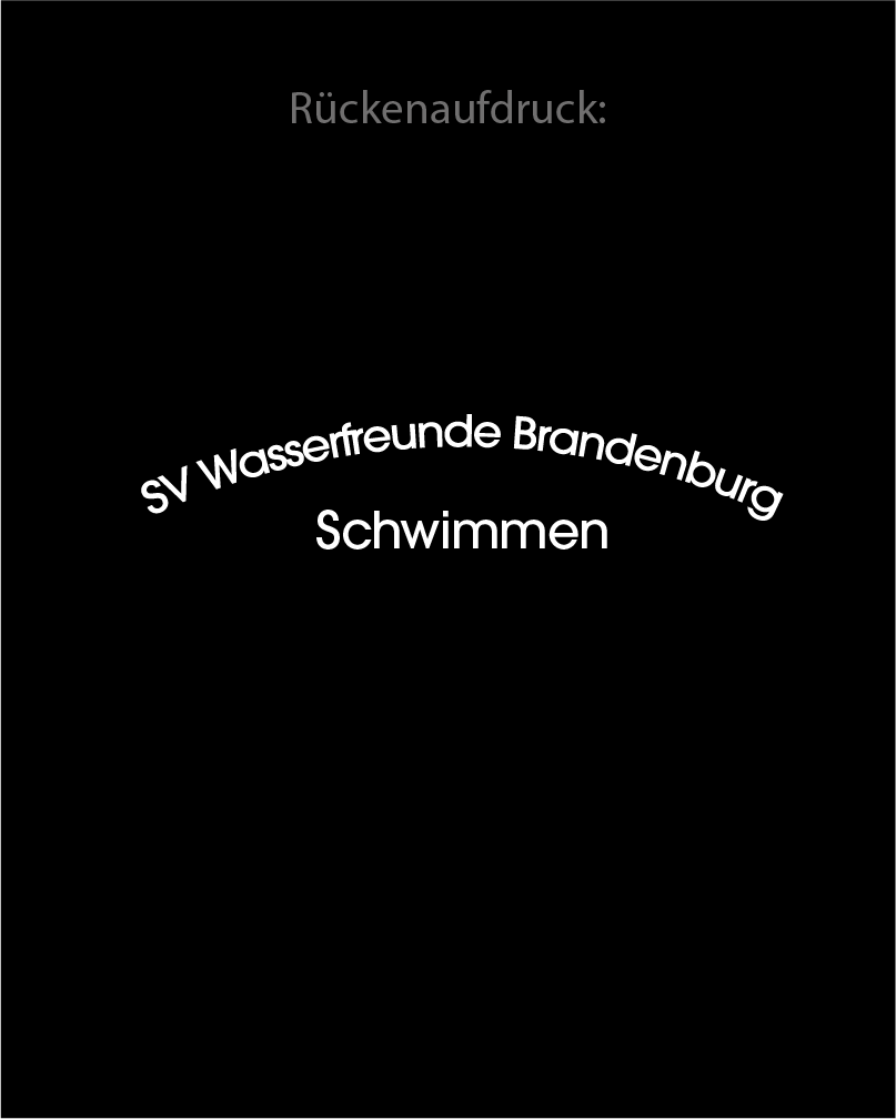 Trainingsanzug Damen-/ Herren & Kids schwarz | Wasserfreunde Brandenburg