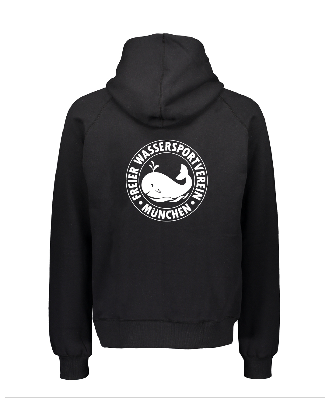 Hoodie schwarz, Erwachsene & Kids | Freier Wassersportverein München