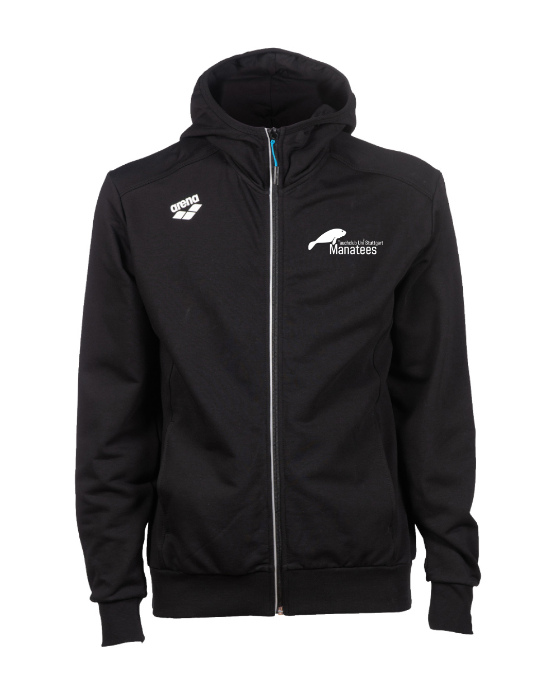 Kapuzenjacke arena, Unisex |  Tauchclub Uni Stuttgart Manatees