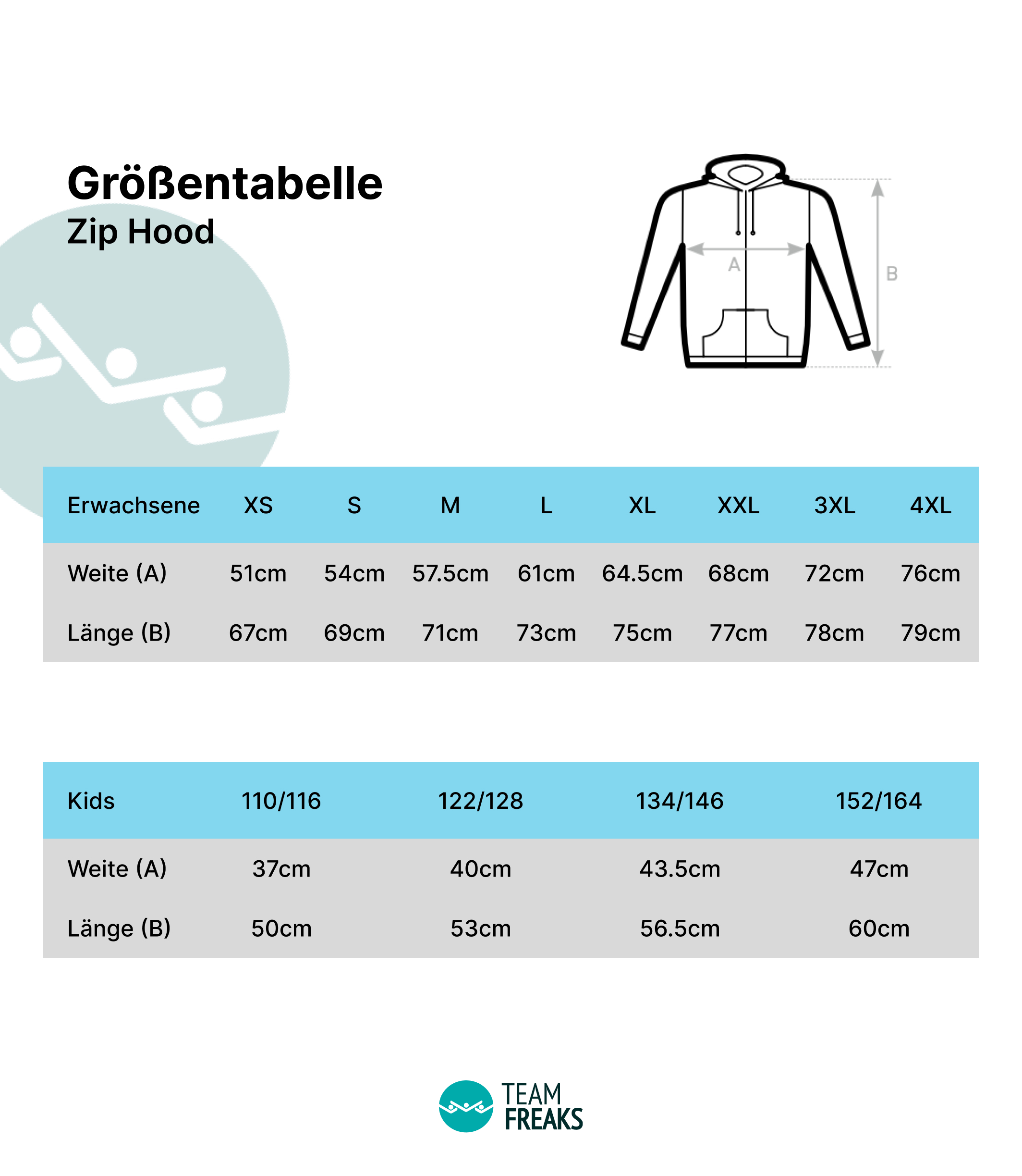Zip-Hoodie Erwachsene & Kids | SC Seevetal