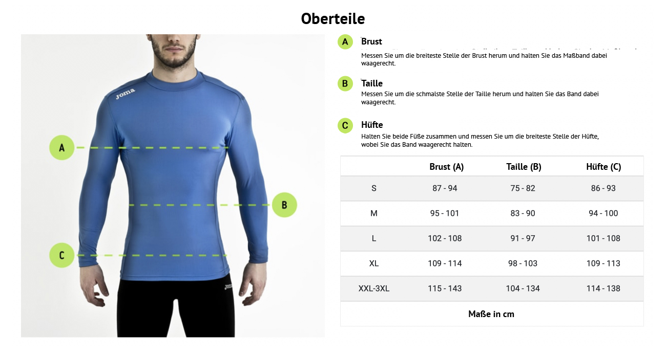Grossentabelle_Joma_Herren_Oberteile-100 Tanktop Herren & Kids | SG Moosburg