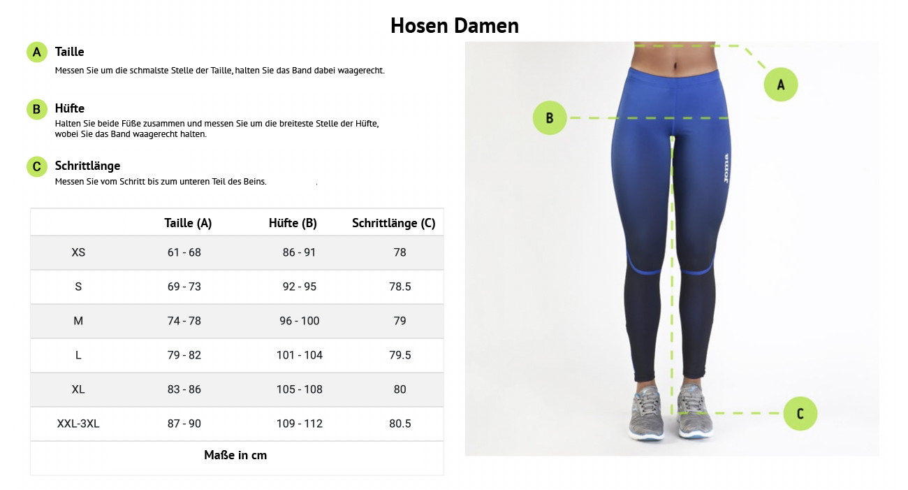 Grossentabelle_Joma_Damen_Hosen-100 Trainingshose Damen | Turngemeinde in Berlin 1848