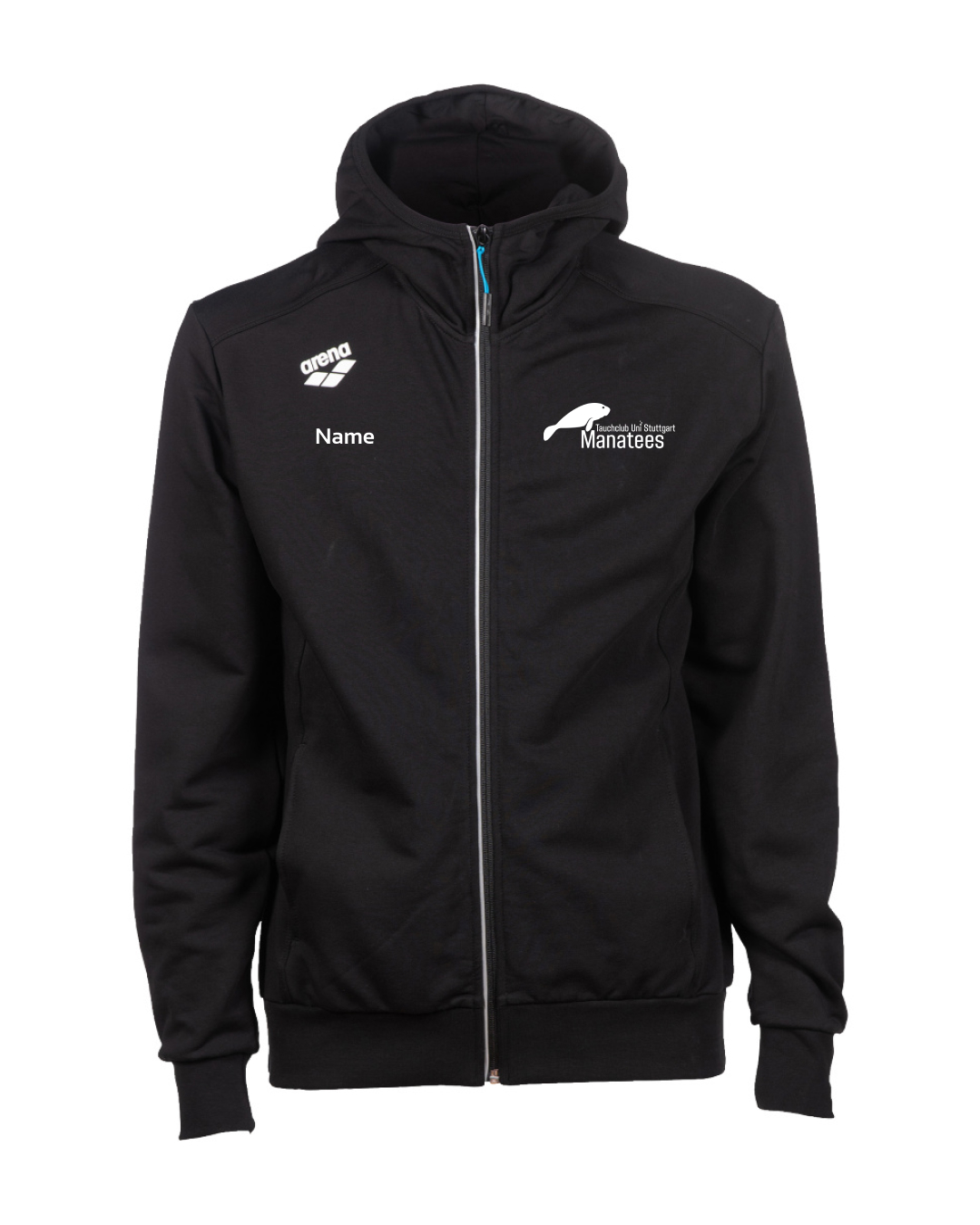 Kapuzenjacke arena, Unisex |  Tauchclub Uni Stuttgart Manatees