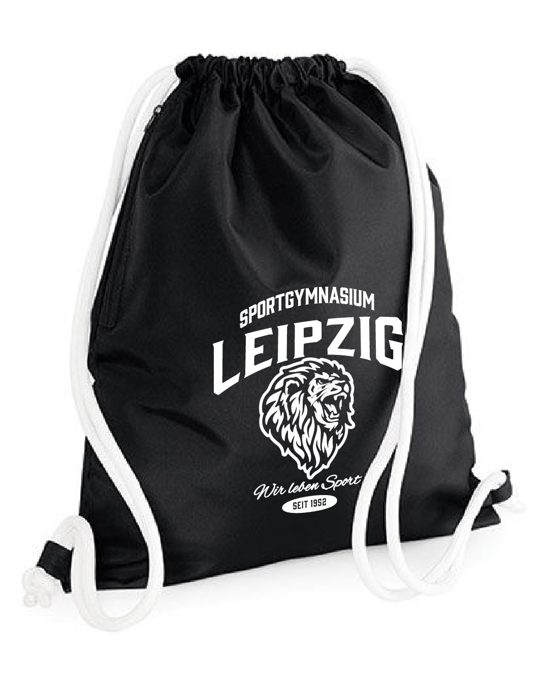 TF_SGYML_Sport-Beutel Sportbeutel mit Tasche schwarz | Sportgymnasium Leipzig