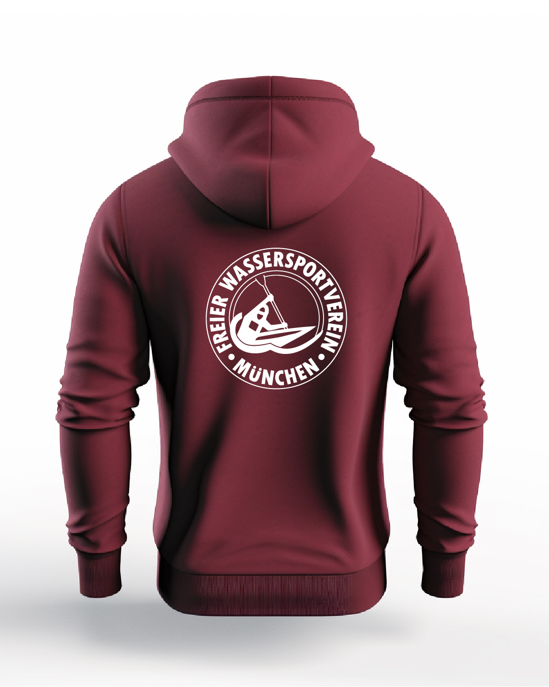 Hoodie burgund, Erwachsene & Kids | Freier Wassersportverein München