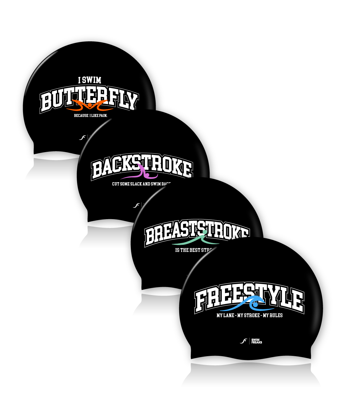 Badekappen Set (alle Schwimmarten) | Your Stroke your Cap