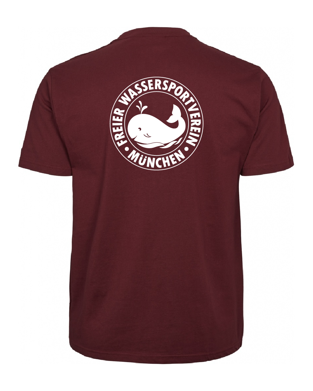 Baumwollshirt burgund, Erwachsene & Kids | Freier Wassersportverein München