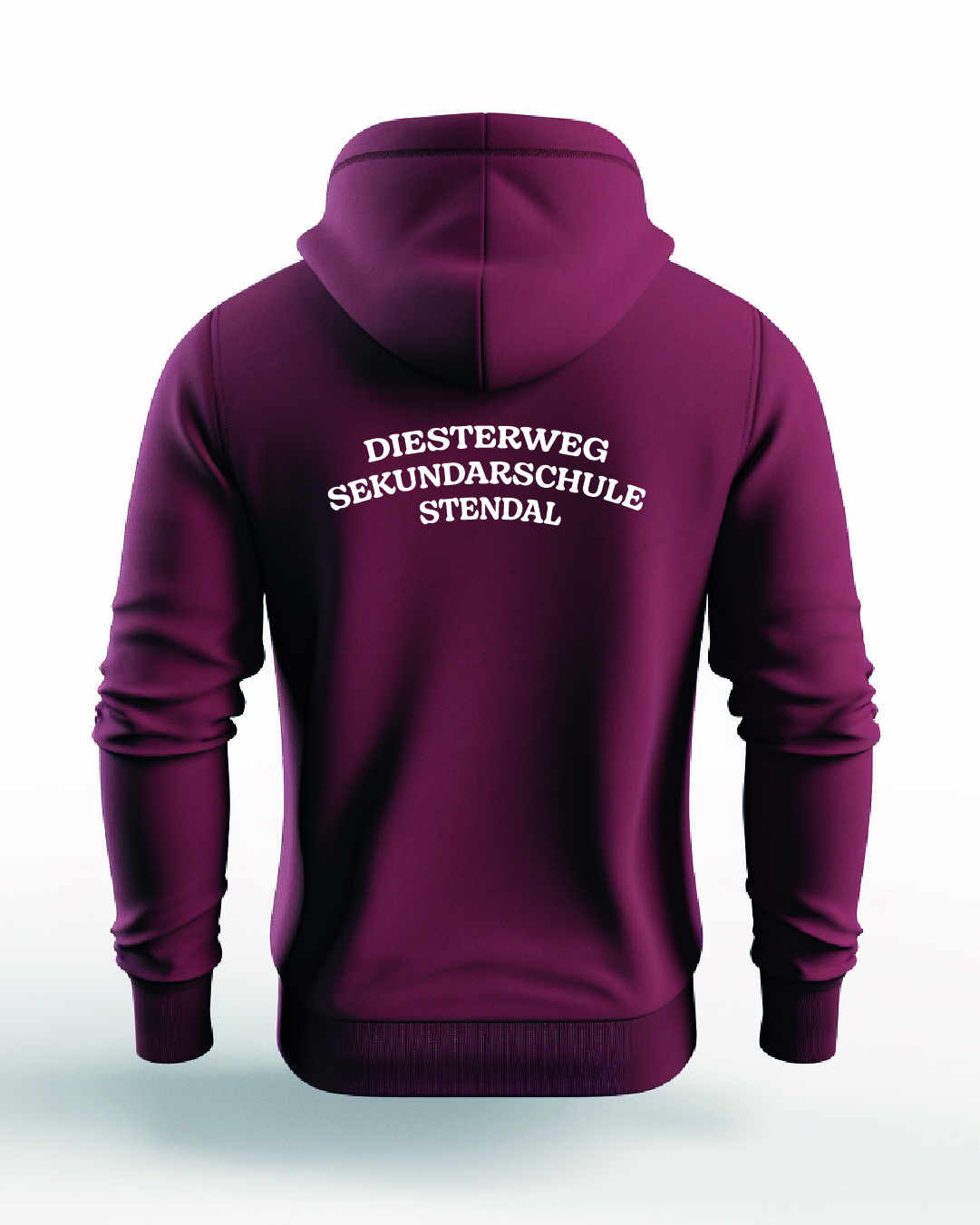 Hoodie bordeaux | Erwachsene und Kids | Diesterwegschule Stendal