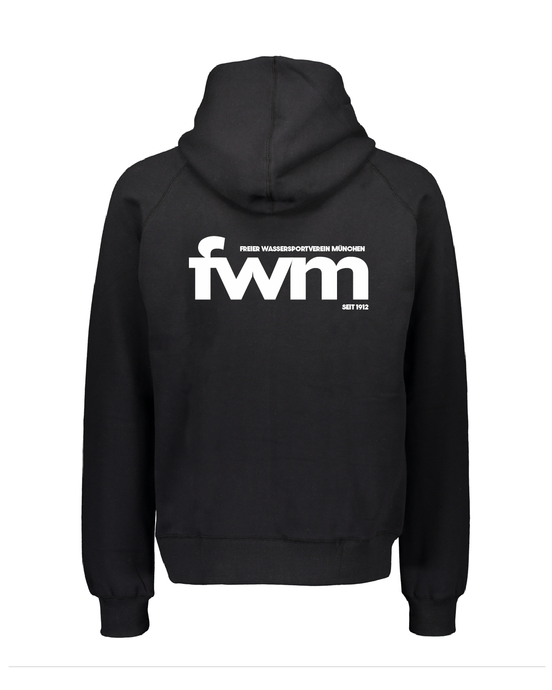 Hoodie schwarz, Erwachsene & Kids | Freier Wassersportverein München