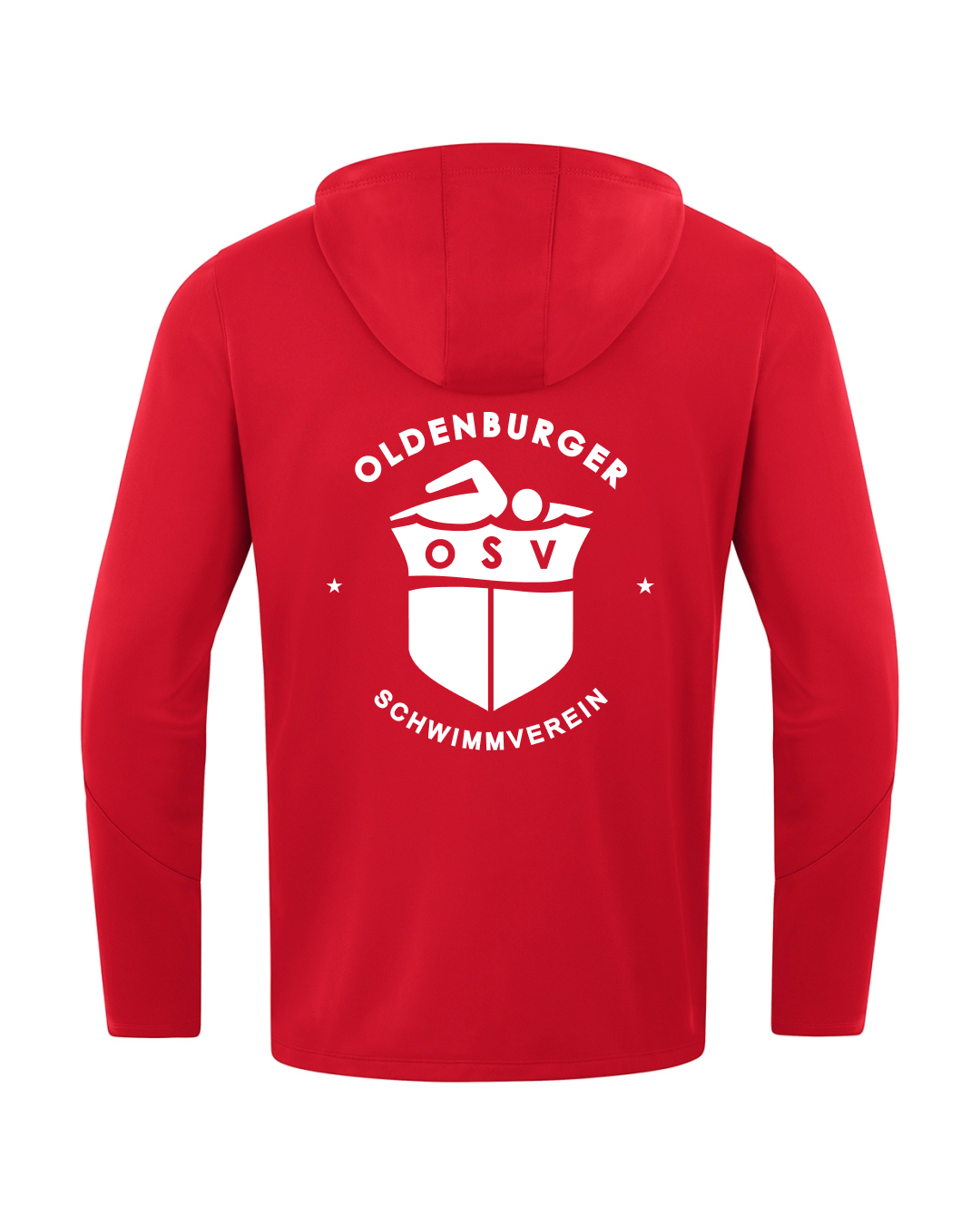 Kapuzenjacke rot, Erwachsene & Kids | Oldenburger Schwimmverein