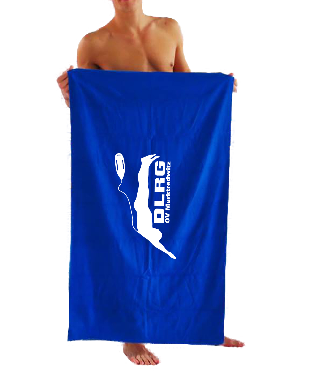 Mikrofaserhandtuch royalblau | DLRG Martkredwitz
