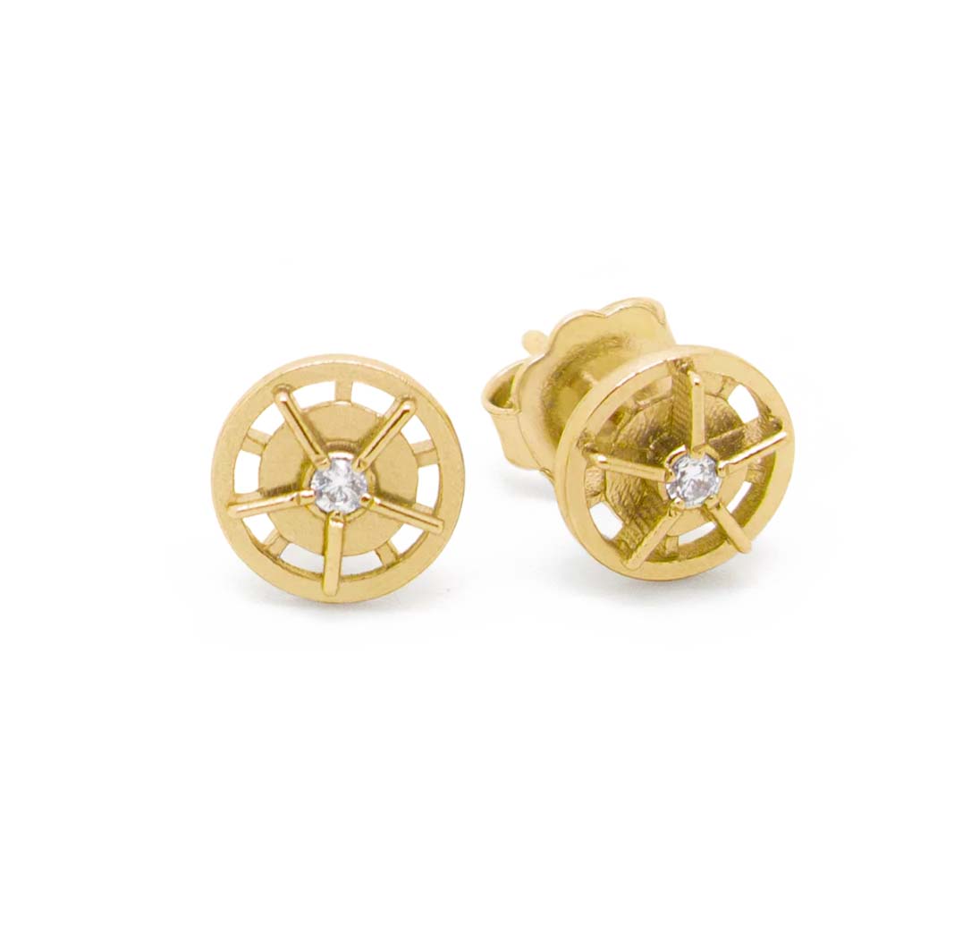 n°137g Floating Ohrstecker - golden | Ossidabile Swim Schmuck