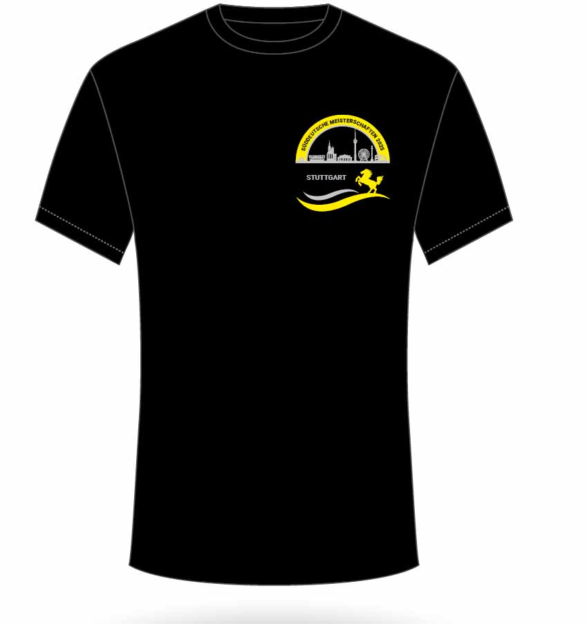 T-Shirt , Schwarz | Süddeutsche Meisterschaften 2025 - Stuttgart