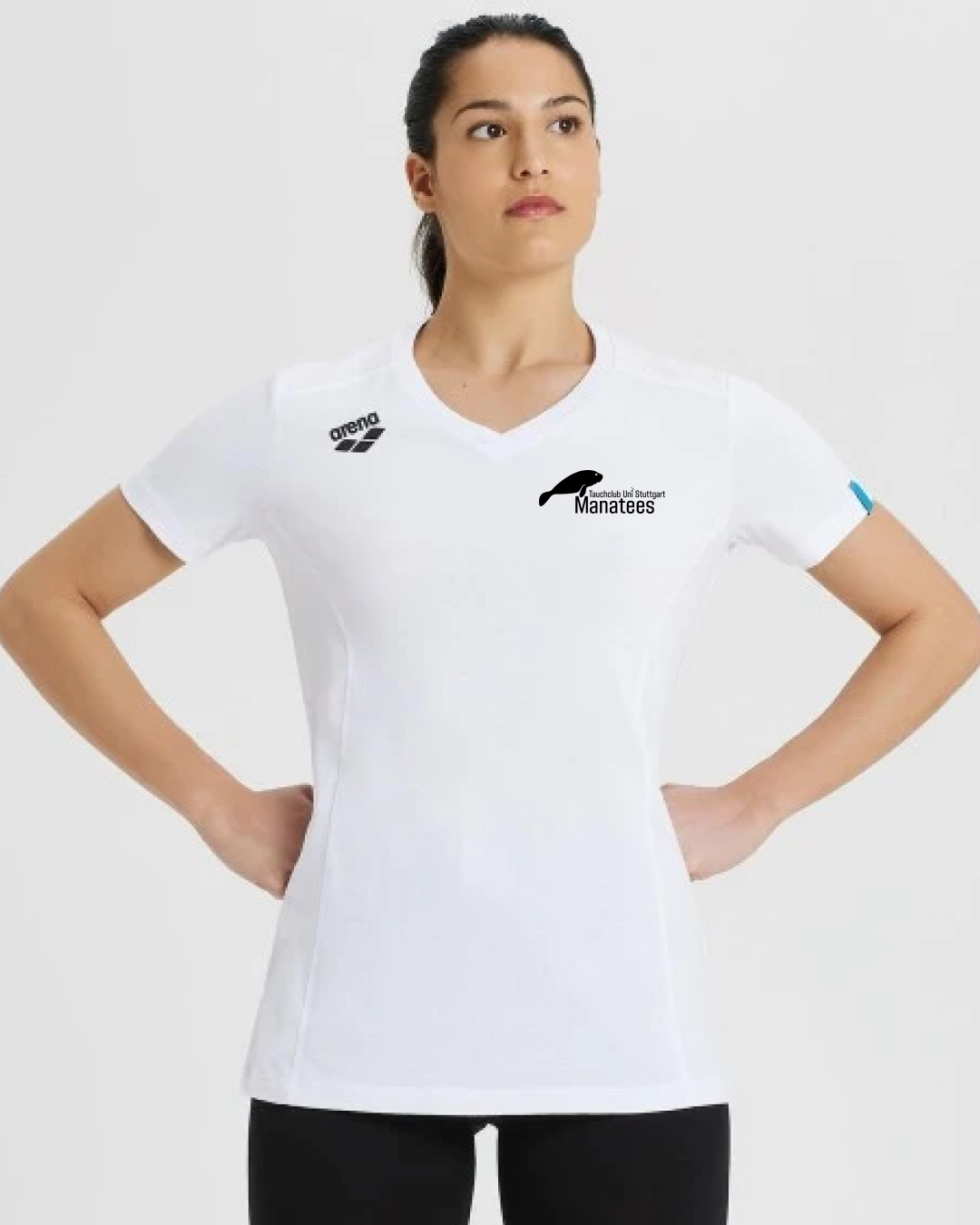 Shirt mit V-Ausschnitt arena, Damen | Tauchclub Uni Stuttgart Manatees
