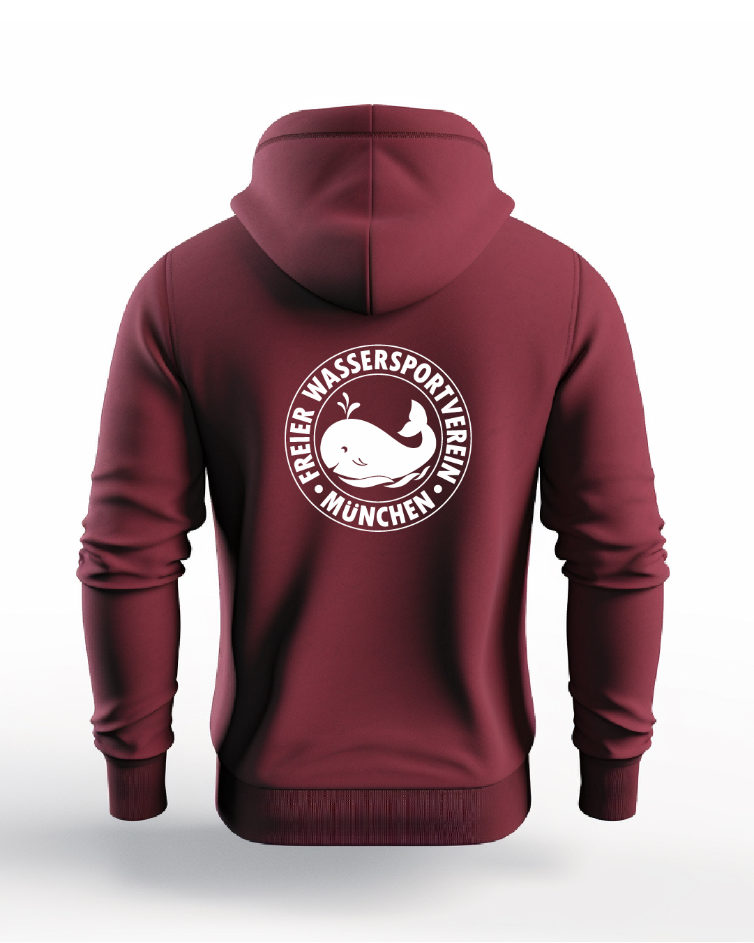 Hoodie burgund, Erwachsene & Kids | Freier Wassersportverein München