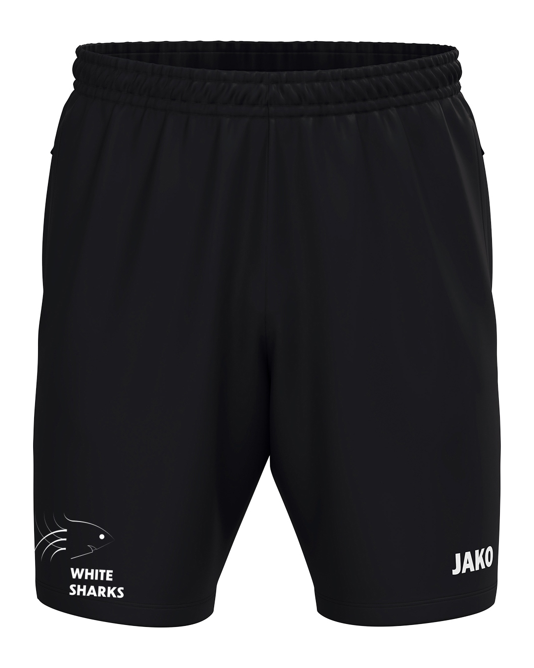 Kurze Trainingshose schwarz, Erwachsene & Kids | White Sharks