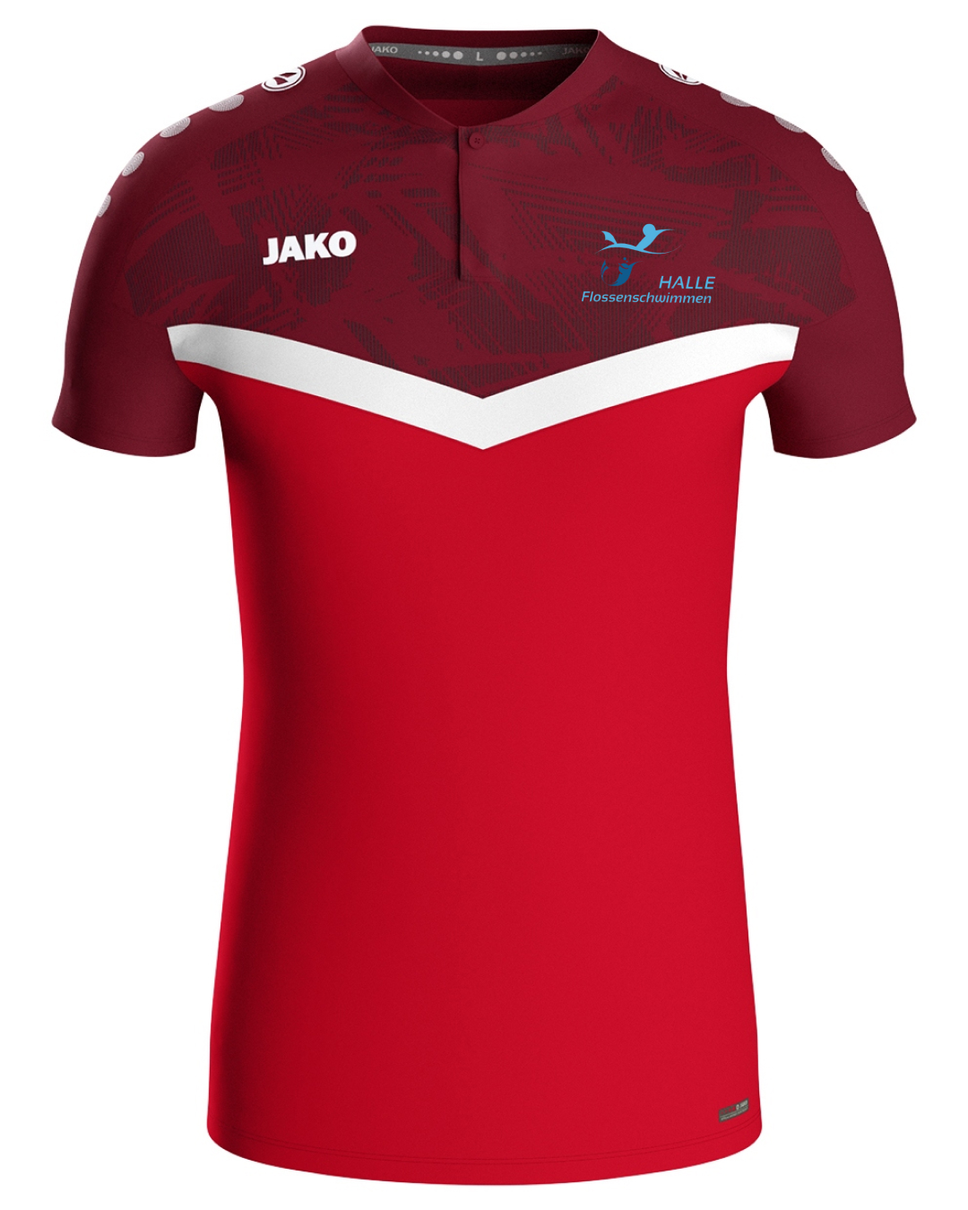 Funktionspolo, Damen, Herren, Kids, rot | Halle Flossentauchen