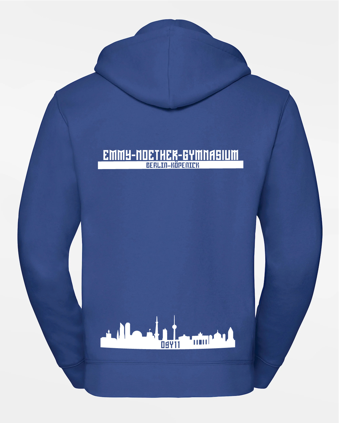 Hoodie blau, Erwachsene & Kids | Emmy-Noether-Gymnasium Berlin