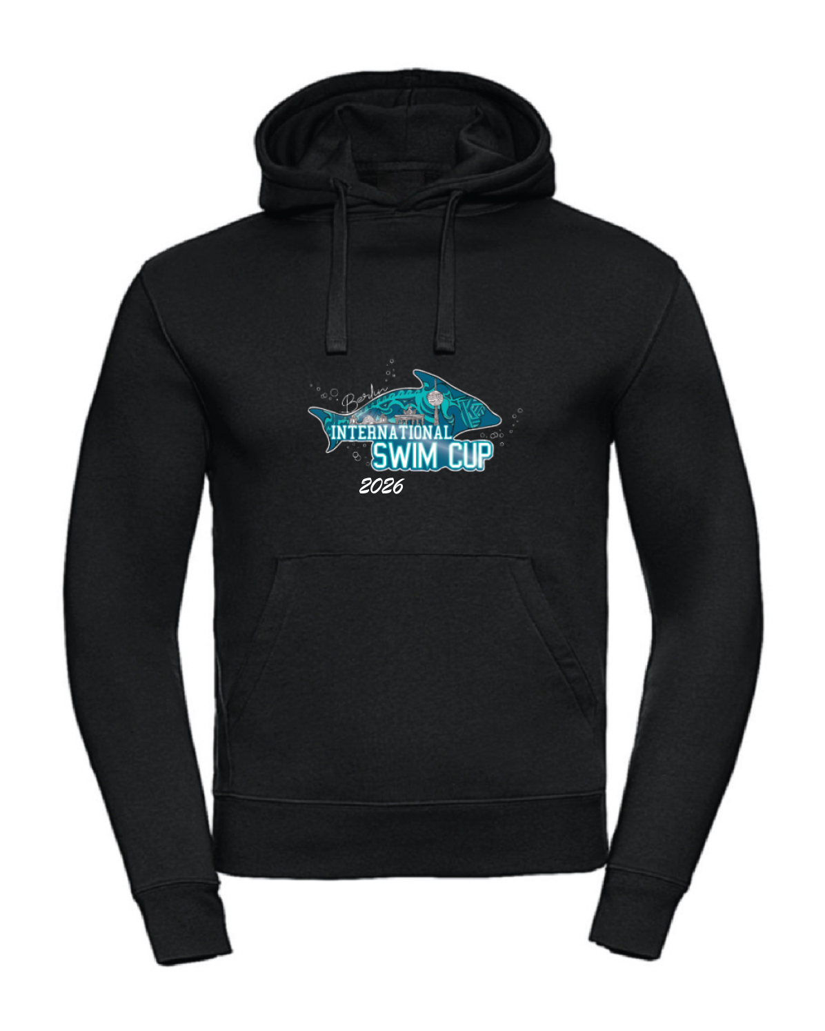 Hoodie Damen-/ Herren & Kids, Schwarz | ISC Berlin