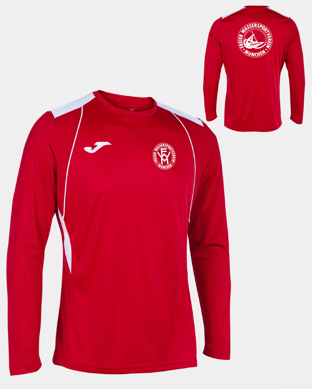 Funktions-Sweatshirt rot, Erwachsene & Kids | Freier Wassersportverein München Funktions-Sweatshirt rot, Erwachsene & Kids | Freier Wassersportverein München