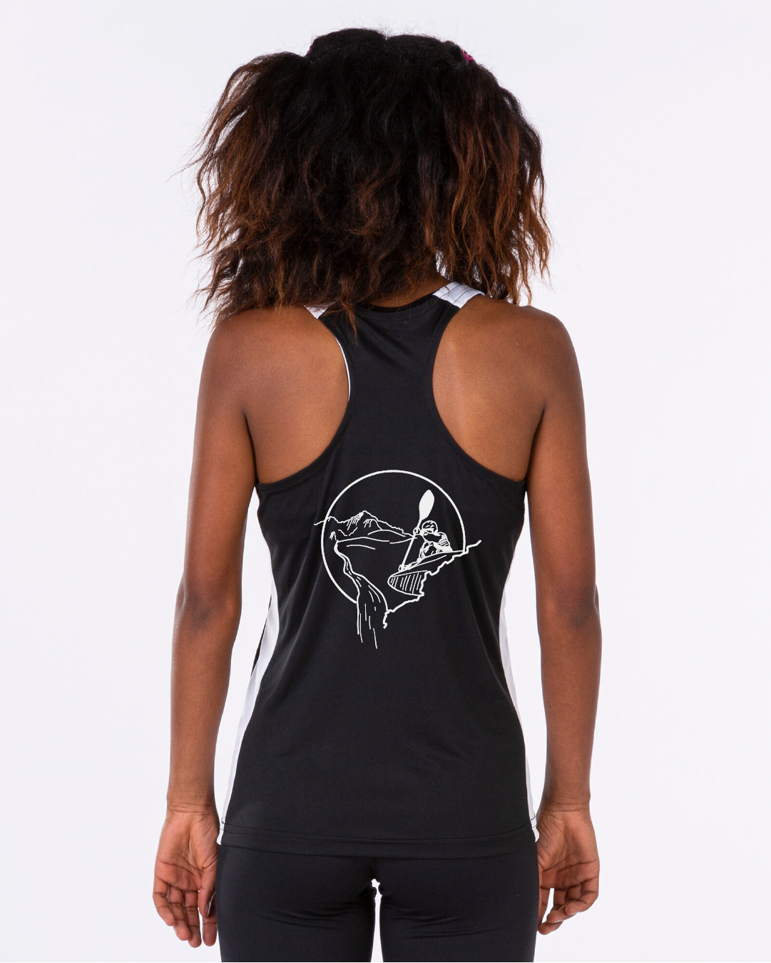 Funktions-Tanktop schwarz, Damen | Freier Wassersportverein München Funktions-Tanktop schwarz, Damen | Freier Wassersportverein München