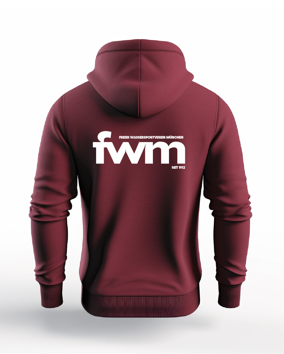 Hoodie burgund, Erwachsene & Kids | Freier Wassersportverein München