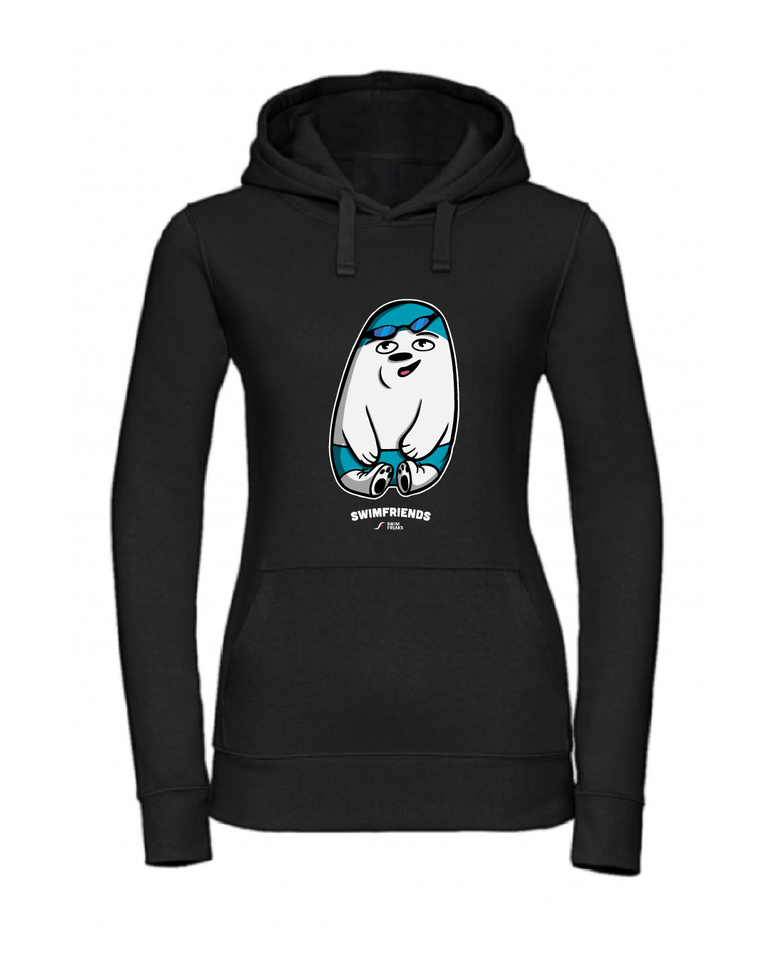 Bärto der Schwimm-Bär – Damen Hoodie | Swimfriends Kollektion