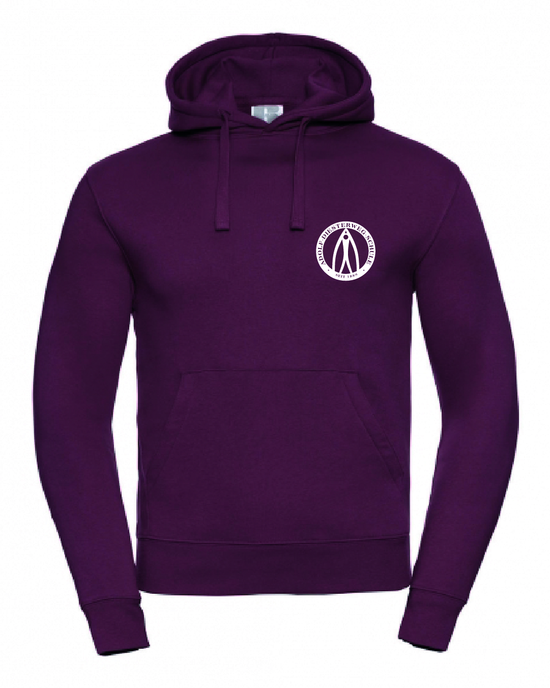 Hoodie bordeaux | Erwachsene und Kids | Diesterwegschule Stendal