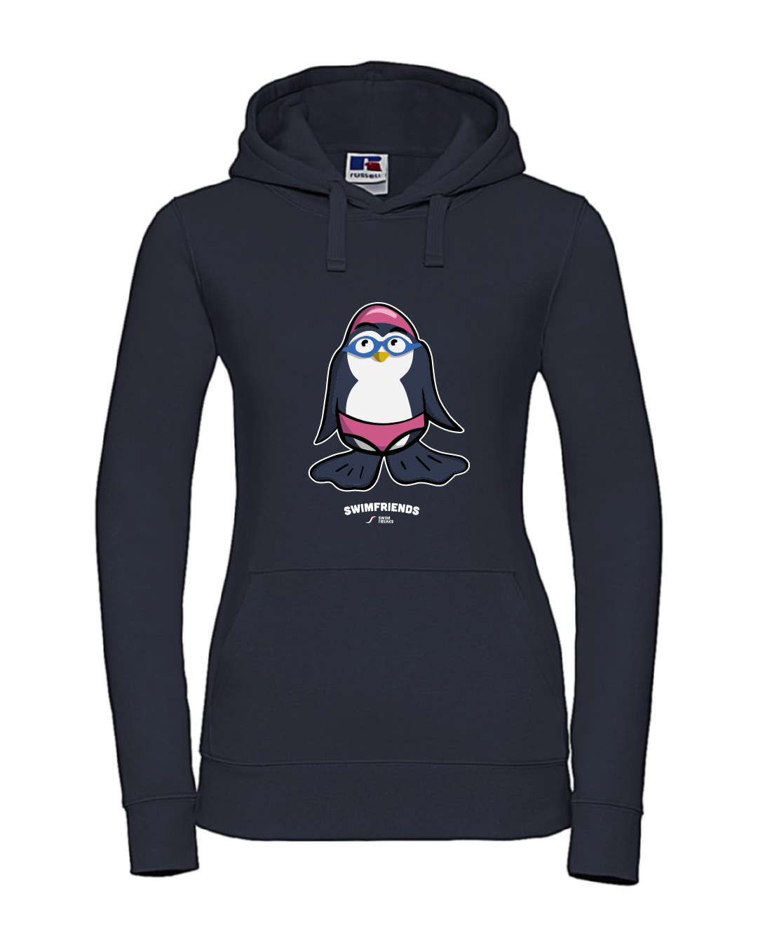 Fin der Schwimm-Pinguin – Damen Hoodie | Swimfriends Kollektion