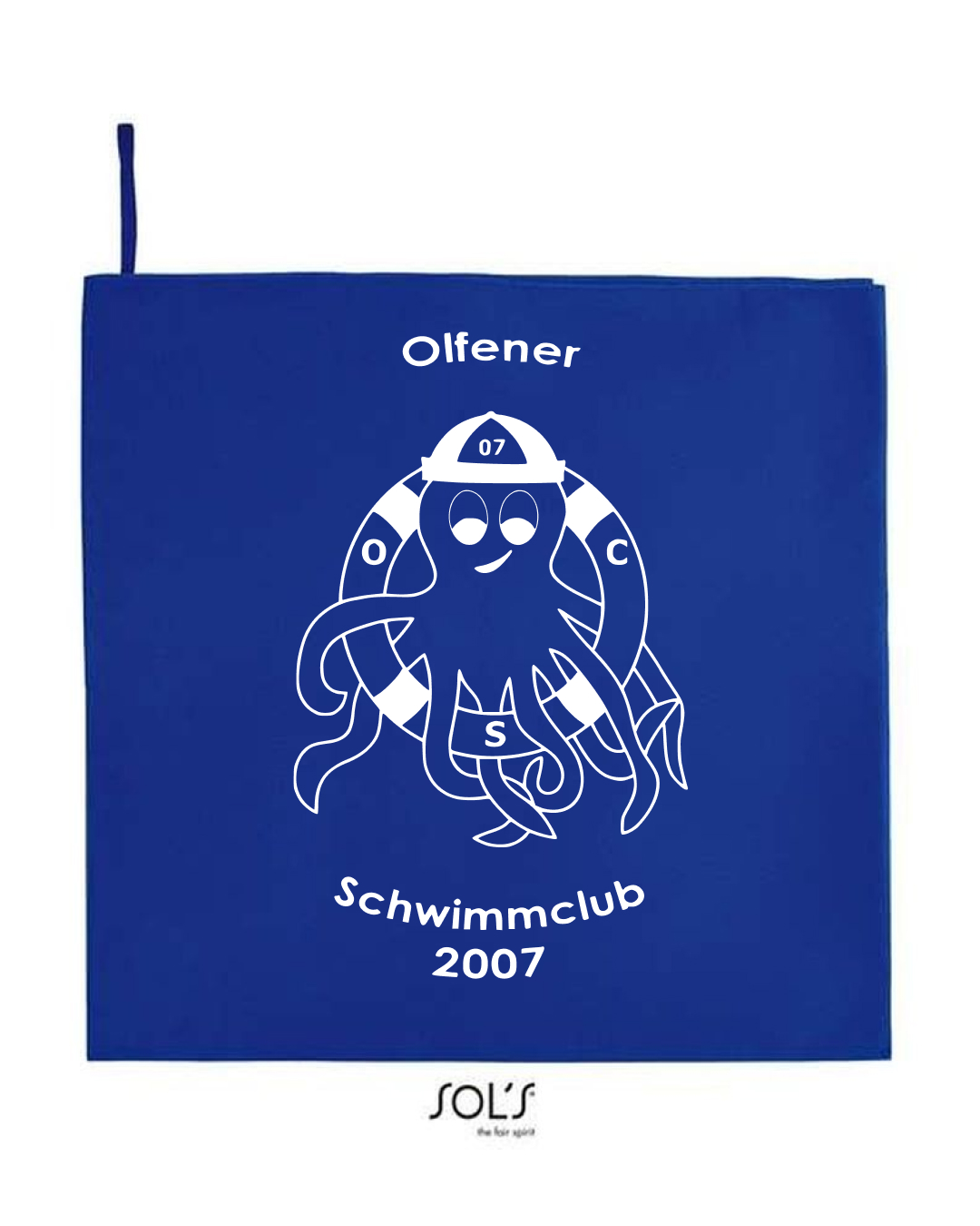 Mikrofaserhandtuch royal | Olfener Schwimmclub 2007