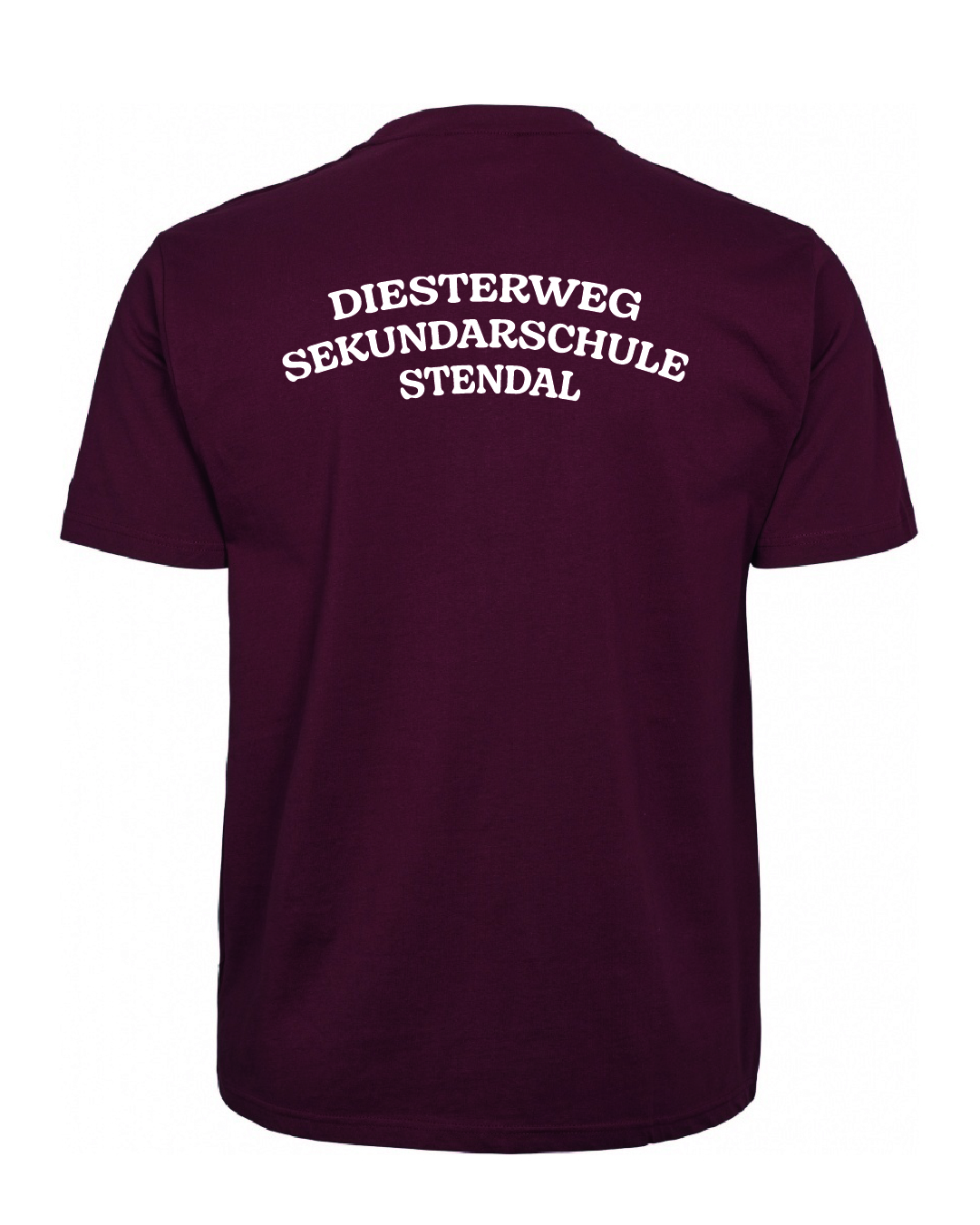 Baumwollshirt bordeaux | Erwachsene und Kids | Diesterwegschule Stendal