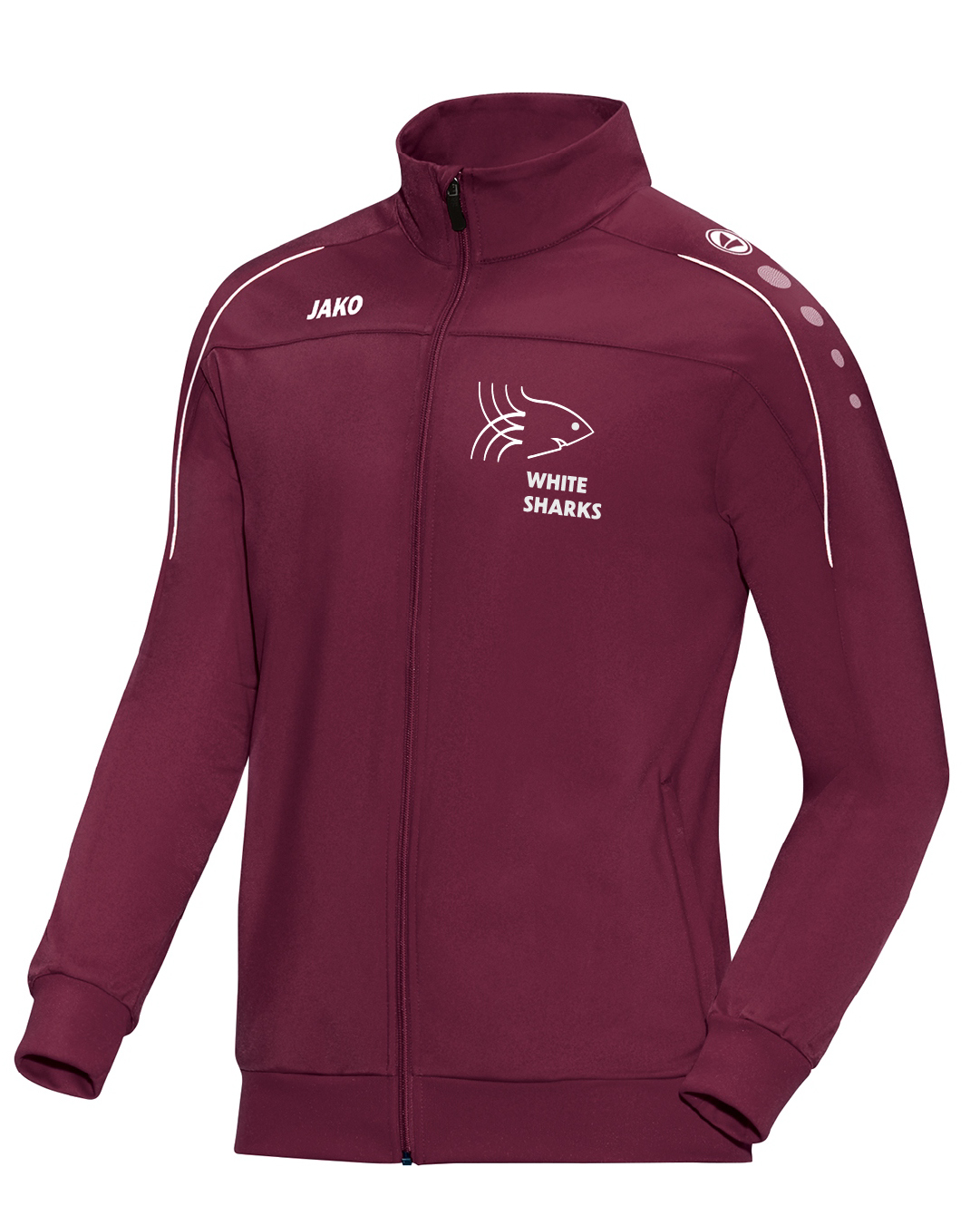 TF_WBKS_TJacke Trainingsjacke, Erwachsene & Kids | White Sharks