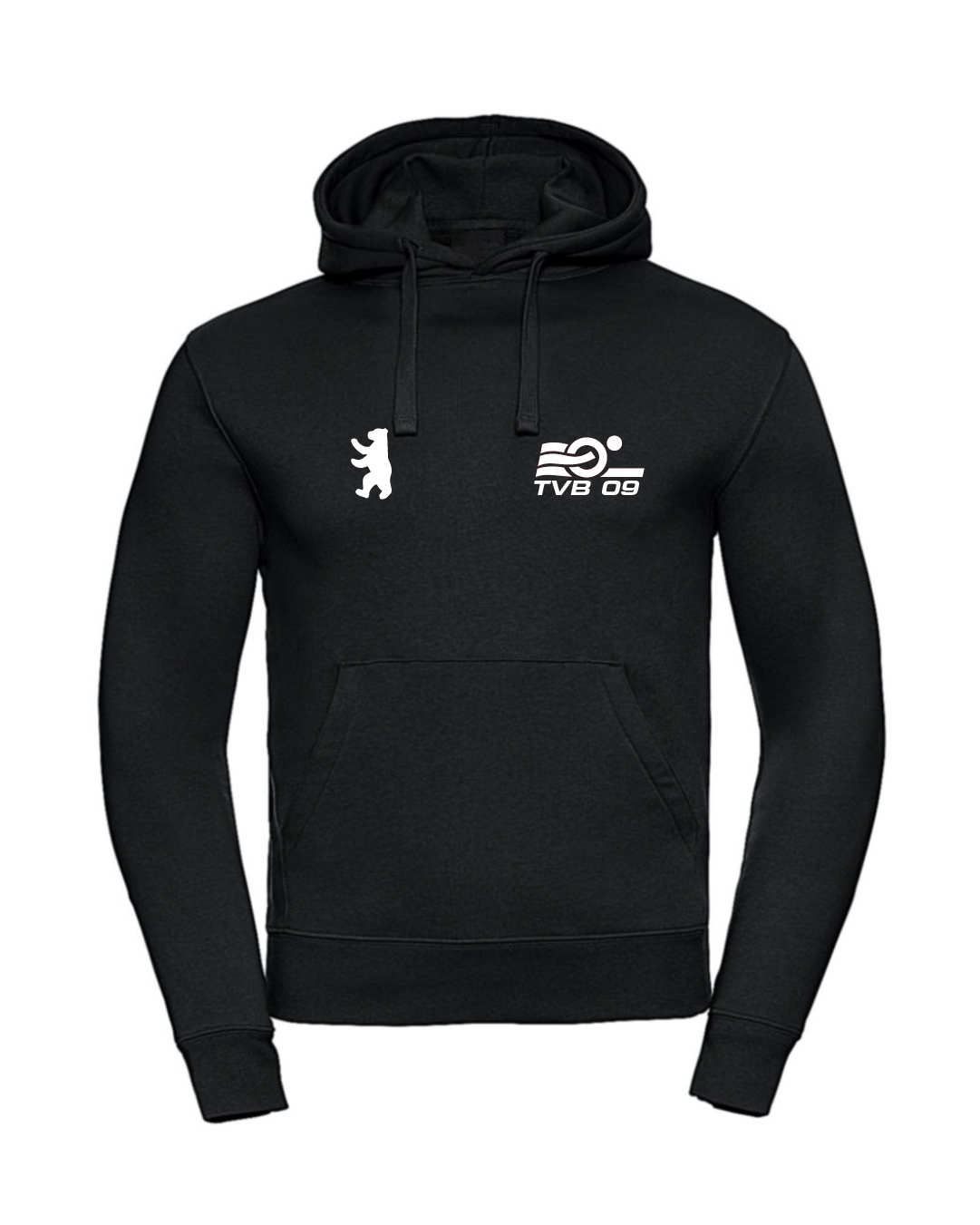 TF_TVB09_Hoodie_schwarz Hoodie schwarz Erwachsene und Kids | Triathlon Verein Berlin 09