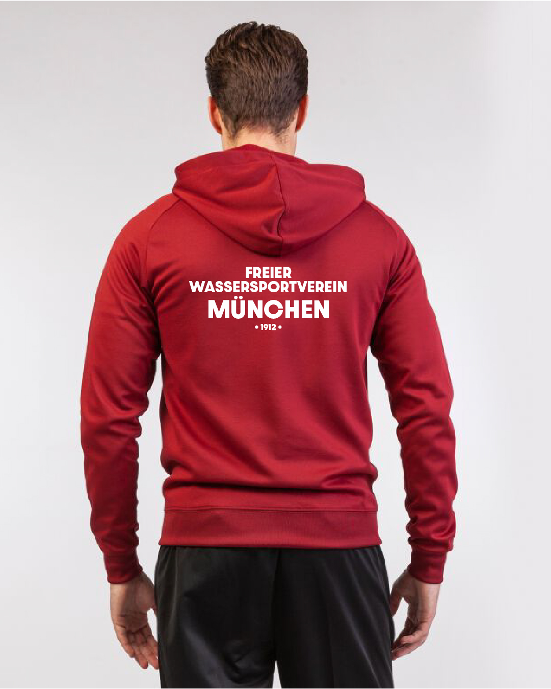 Funktions-Kapuzenjacke burgund, Erwachsene & Kids | Freier Wassersportverein München