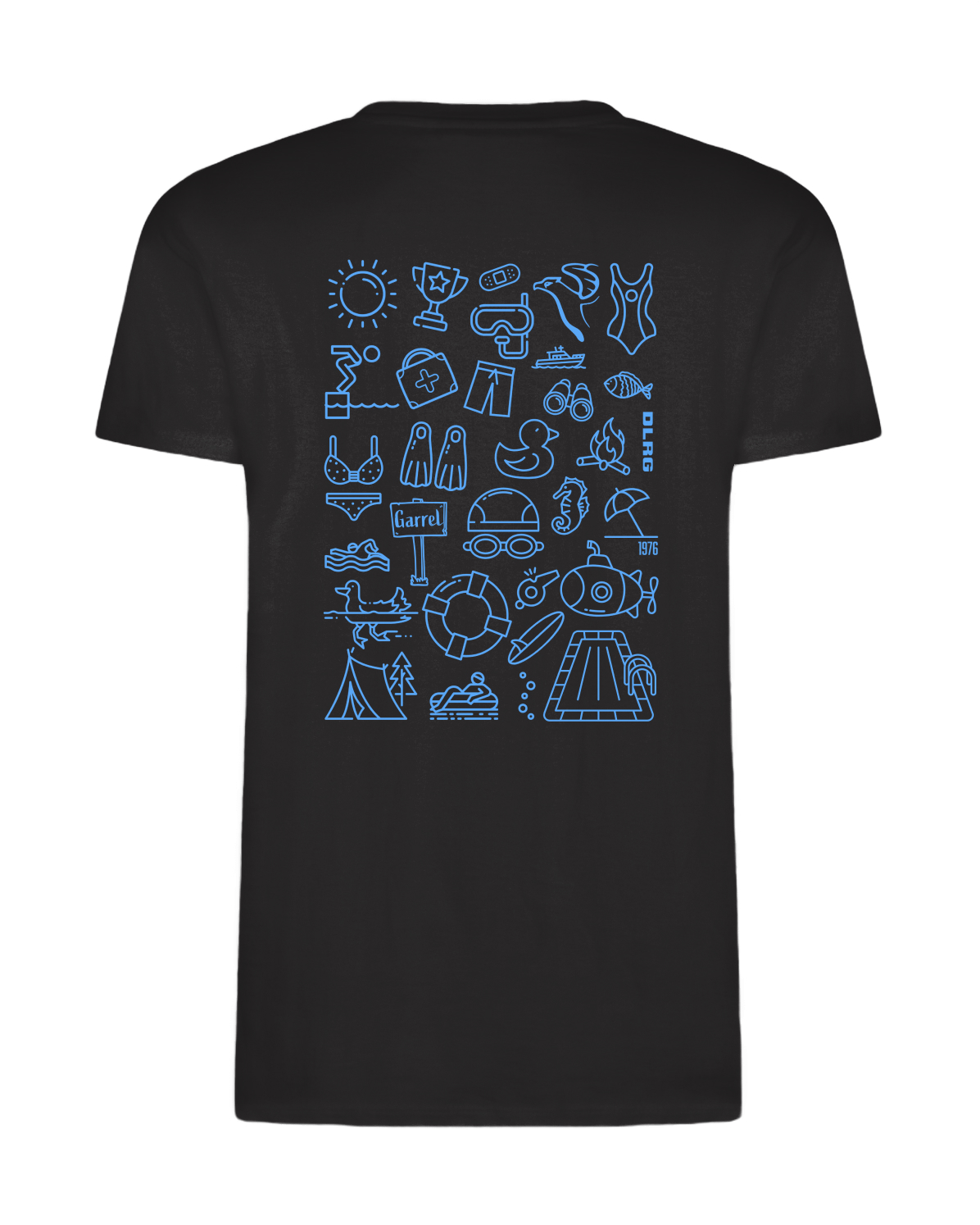 Jubiläumsshirt Schwarz, Erwachsene & Kids | DLRG Garrel