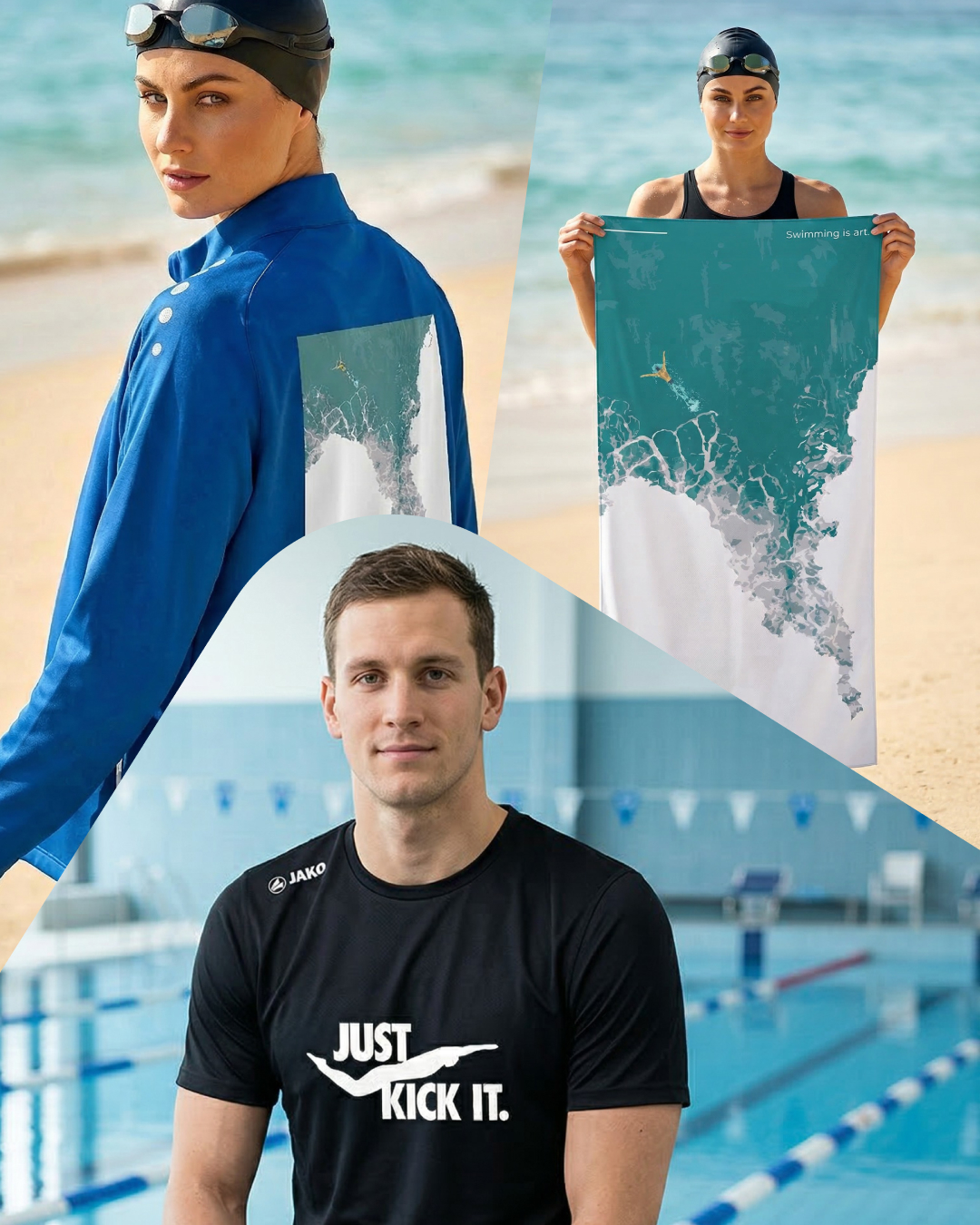Die Swimfreaks Surprise Box | mit Swimmers' Bay Handtuch, Sportjacke und Sportshirt