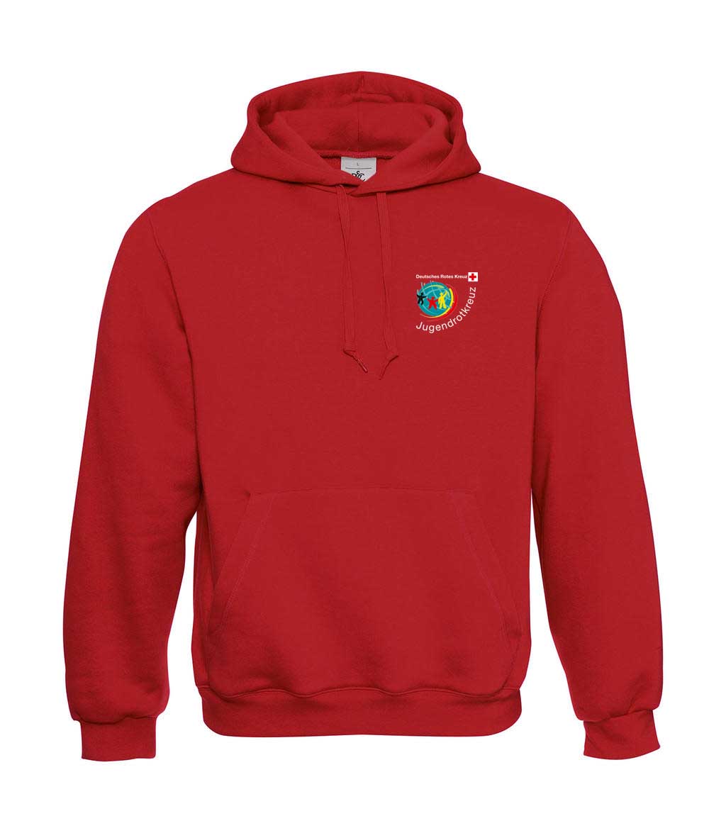 TF_WWM_Hoodie_Rot_vorn Team-Hoodie - rot | Wasserwacht Meiningen