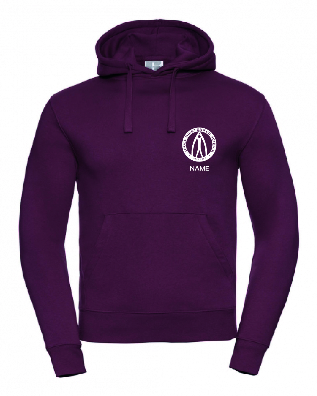 Hoodie bordeaux | Erwachsene und Kids | Diesterwegschule Stendal