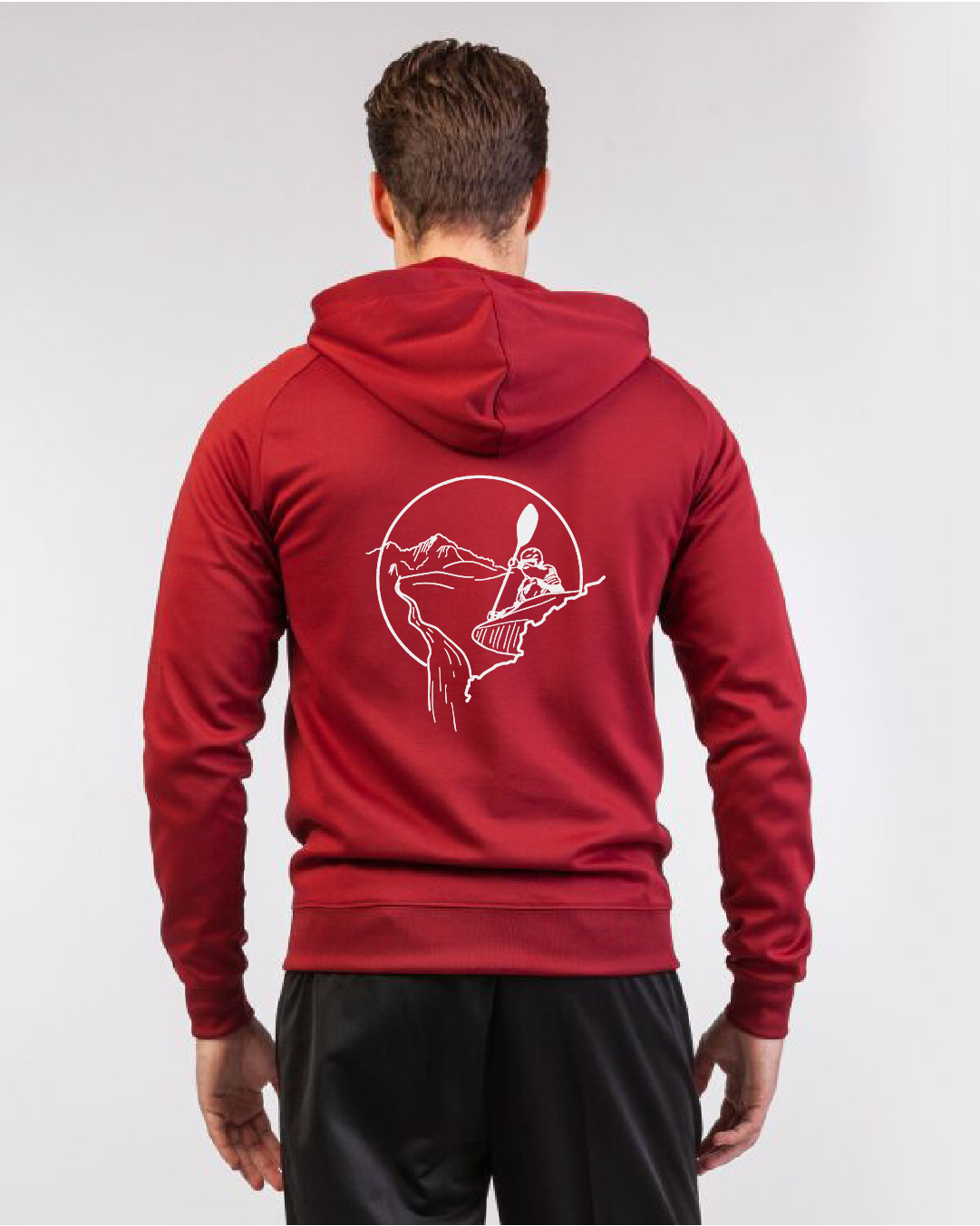 Funktions-Kapuzenjacke burgund, Erwachsene & Kids | Freier Wassersportverein München