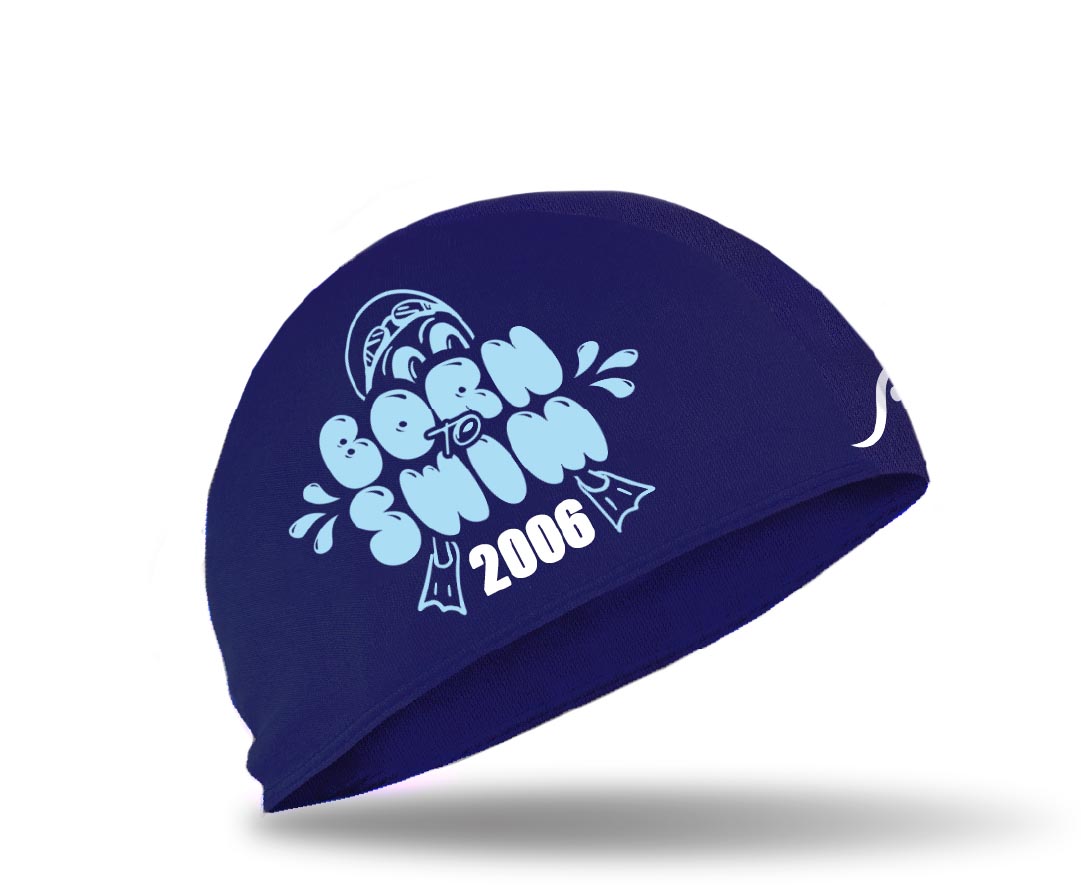 Born to Swim | Retro Badekappe - mit optionalem Jahrgangsdruck