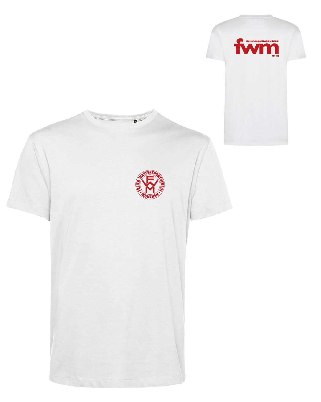 Baumwollshirt weiß, Erwachsene & Kids | Freier Wassersportverein München Baumwollshirt weiß, Erwachsene & Kids | Freier Wassersportverein München