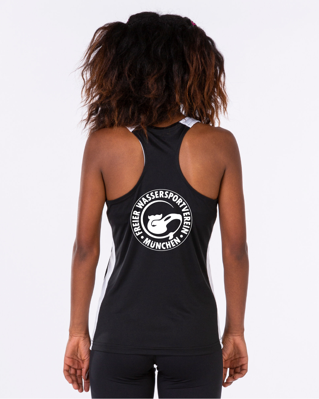 Funktions-Tanktop schwarz, Damen | Freier Wassersportverein München