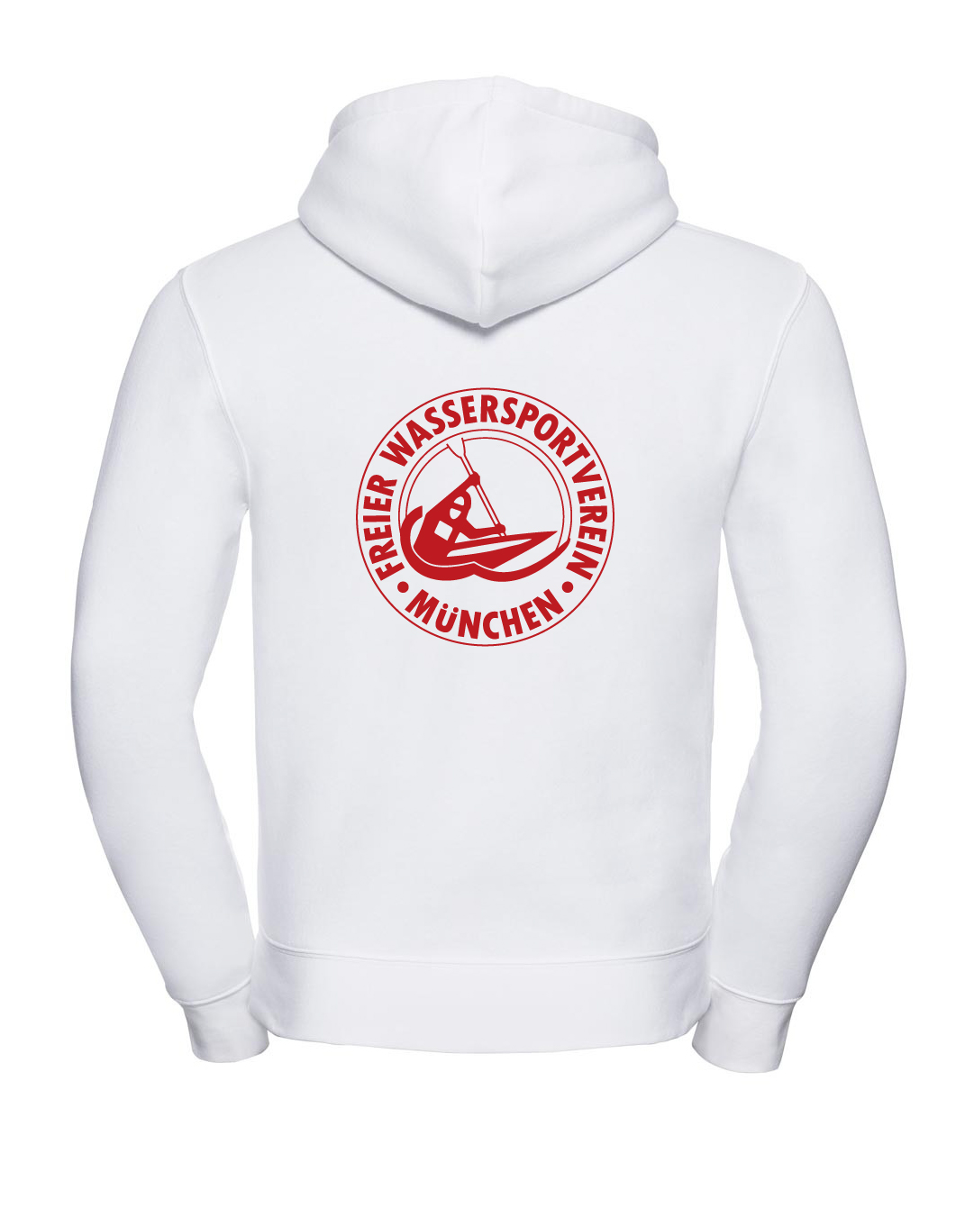 Hoodie weiß, Erwachsene & Kids | Freier Wassersportverein München