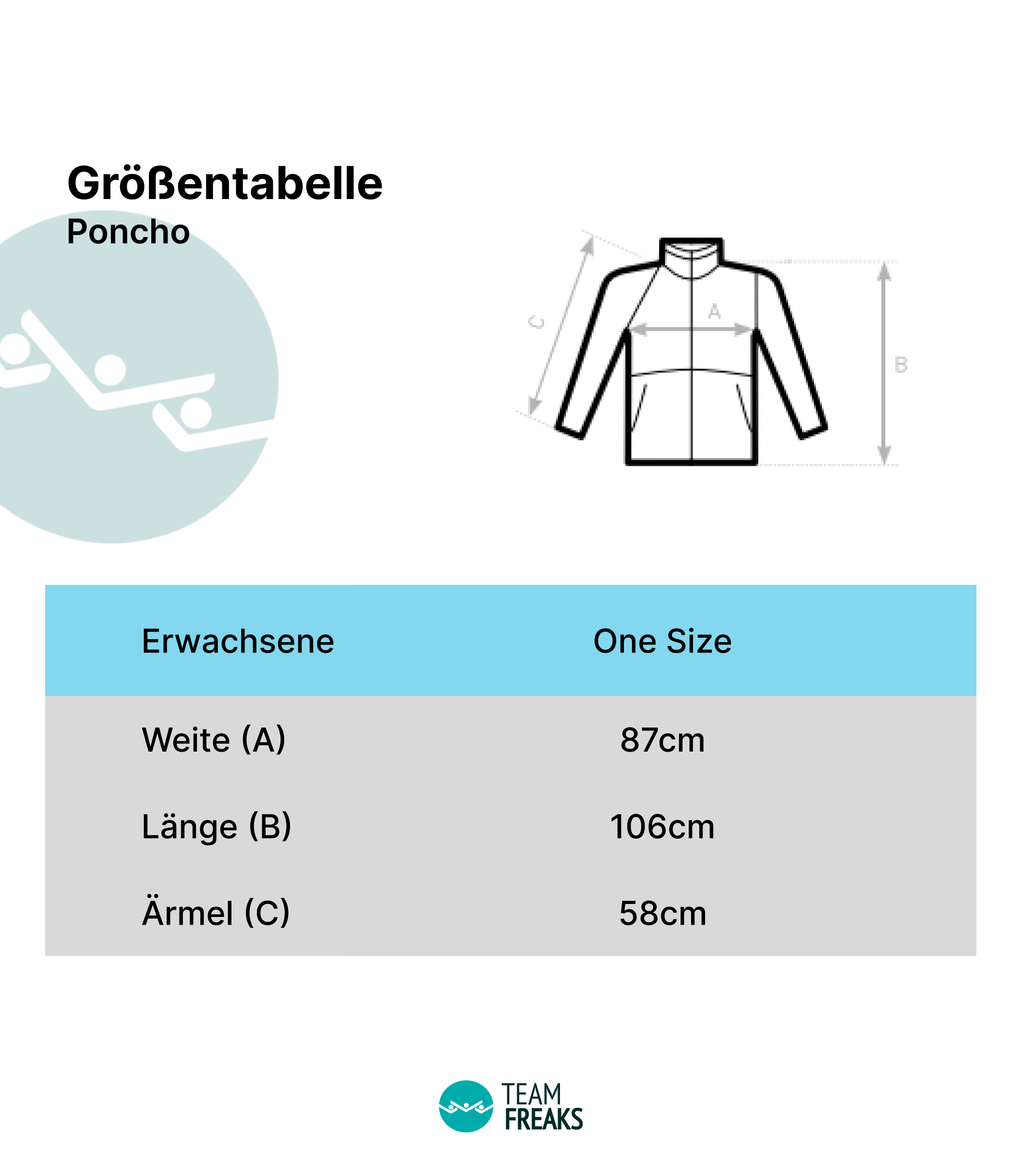 Handtuch-Poncho, Erwachsene | TuS Finkenwerder