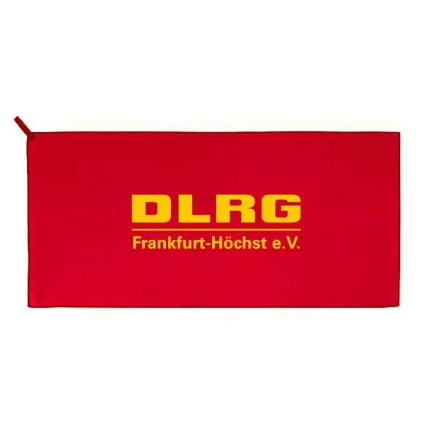 Mikrofaserhandtuch rot | DLRG Frankfurt-Hochst